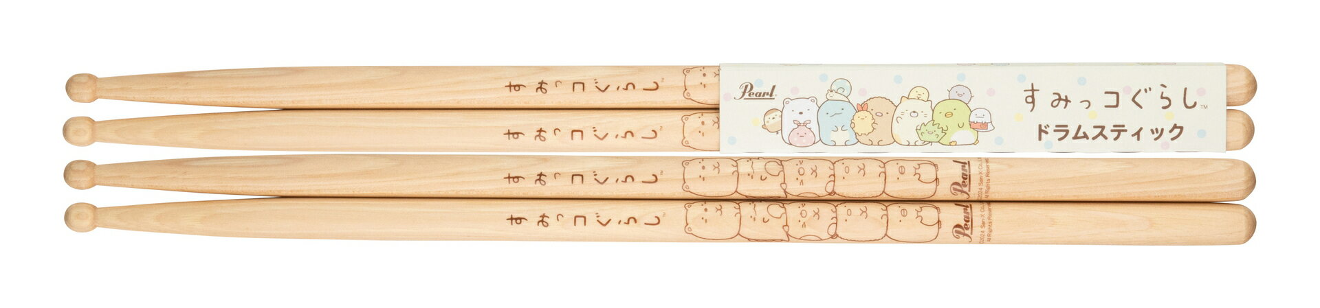 【送料込】Pearl 103HC/SG2/2ペア すみっコぐらし ドラムスティック 第2弾 スタンダード