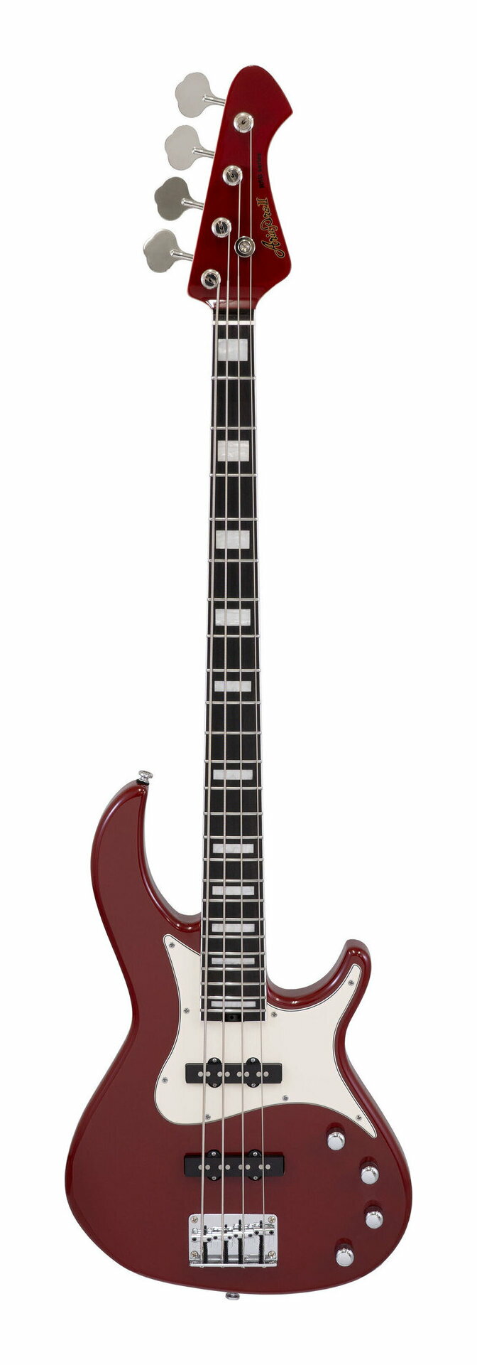 こちらの商品はお取り寄せとなります。3日～1週間ほどでお届け可能です。メーカー品切の際はお時間を頂きます。※画像は撮影用商品のため、お届けの際の商品とは異なります。AriaproIIの伝統的なベースSBをリシェイプしたボディに、ボルトオンネックを採用。深いカッタウェイによりハイポジションのプレイアビリティに優れ、ジャズベースタイプのピックアップを搭載したRSBシリーズは、多くのベーシストの要求に応えることのできるオーソドックスなモデルとなっています。モダンでパワフルなトーンと幅広いコントロールが可能なオリジナルアクティブサーキットを搭載し、多彩なサウンドメイクが可能。また、GOTOH製のペグを採用することにより、チューニングの安定性を向上させています。Body:BayurNeck:Maple,Bolt-onFingerboard:RosewoodFrets:24FScale:864 mmPickups:AJB-1 x 2Circuit:AriaproII AXBP-3Controls:1 Volume,1 Balancer,Treble,BassMachineheads:GOTOH GB-10Bridge:VFB-1002CHardware:Chromeご注意木部分には木目、色味等の個体差があり、掲載の商品画像と異なる事がございます。また、ディスプレイの違いにより、実際の色と異なって見える場合がございます。掲載されている内容は品質向上のため予告なく変更する場合がございます。