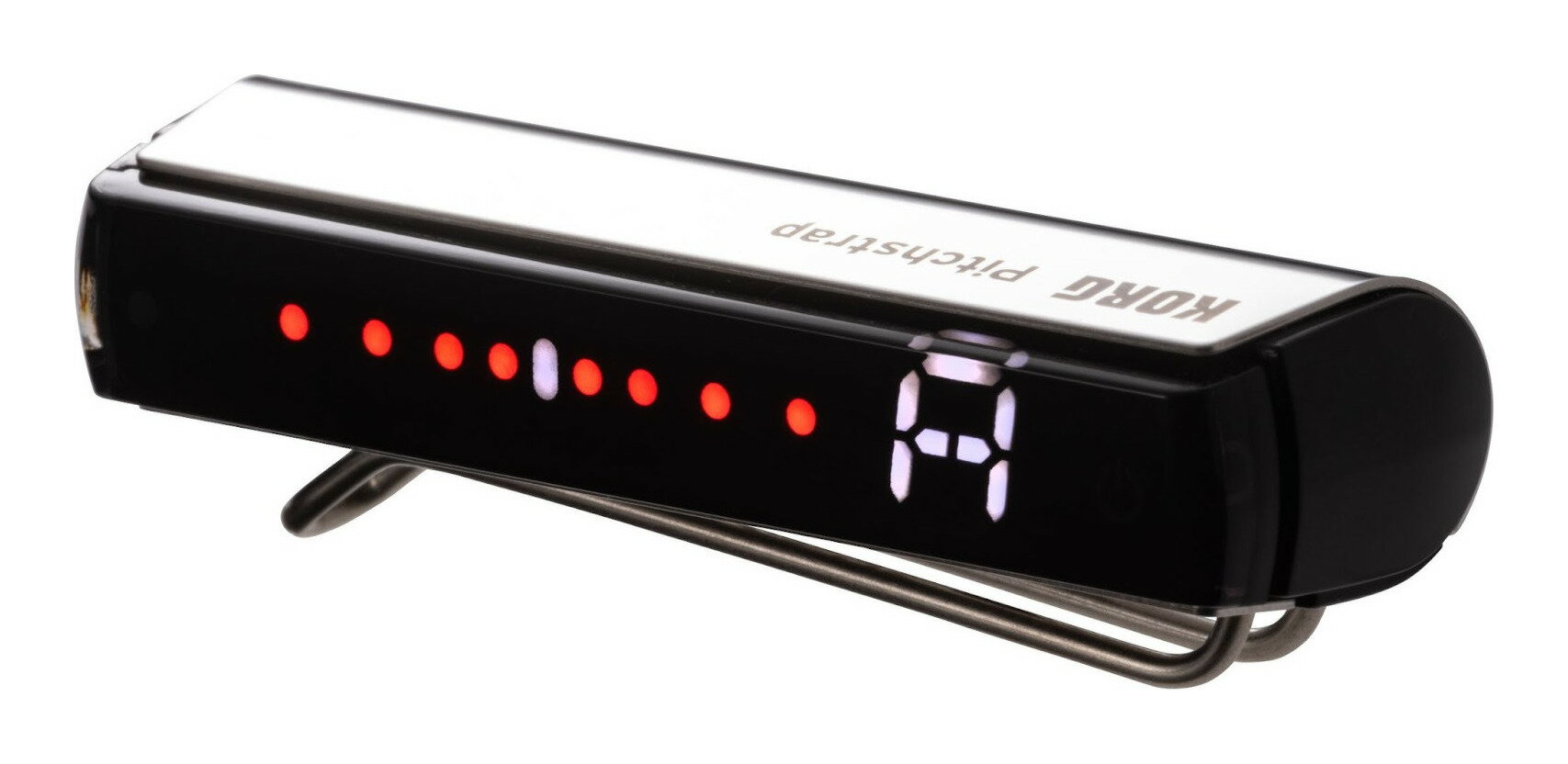 「世界初のストラップ装着チューナー」高彩度かつ多彩な表示と豊富な機能をそのままに、洗練されたデザインと高級感のある3色展開は楽器の存在感を損なわず、スタイリングのアクセントにも。PST-1は世界初!ストラップからギター、ベースのピッチを感知するチューナーです。洗練されたデザインとステンレススティールによる外装はストラップや楽器と自然に馴染みながらエレガントさを演出し、視認性の良いディスプレイ部はプレイヤーに心地よさをもたらします。ギターやベース本体に直接触れず、楽器を美しく支えるチューナーです。ストラップに装着する全く新しいチューナーストラップに装着する世界初のチューナー。高い性能に加え、スリムな形状に高級感のある仕上げを施しました。ストラップに伝わる弦振動を正確に検出感度を高める技術によりストラップの微弱な振動から正確なチューニングを可能にしました。スリムな形状とステンレス製の高級感~3色展開ステンレススティールが美しい外観はゴールド、ブラック、シルバーの3色のバリエーション。ステージで輝く楽器と馴染みつつも存在感を放ち、積極的に身につけたくなるチューナーです。高精度なストロボモード、ギター＆ベースナビゲーションモードを含む、多彩な表示モードオーソドックスな「レギュラー・モード」、メーターが流れる方向と速度でピッチの変化を示し、細かな誤差まで視認しやすく±0.1セントまで追い込める超高精度チューニングが可能な「ストロボ・モード」に加え、低音弦から始めてピッチが合うと次の弦のチューニングに自然と移行して行く、ナビゲーションモードをギター用とベース用二つ搭載。着けやすく、動きのある演奏にも対応ポケットから出してストラップに素早く装着。取り付け位置がプレイヤーの身体の中心に近いため、チューナーを付けたままでも振り回されることがなく動きのある演奏が可能です。様々な音楽のシチュエーションに対応するキャリブレーション機能スリムでコンパクトなデザインながらキャリブレーション機能を備えています。USB充電方式使い捨て電池不要のUSB充電対応。わずか1時間の充電で最大8時間連続使用可能。充電用USBケーブル付属。仕様音律:12平均律(クロマチック)測定範囲(サイン波):A0(27.50 Hz)~C8(4186.0 Hz)測定精度:±0.1セント(ストロボ・モード)基準ピッチ範囲:A4=436~445 Hz(1 Hz単位)内蔵電池:リチウム・イオン電池充電時間:約1時間連続使用時間:約8時間(フル充電時の目安)外形寸法(W×D×H):68×20×20 mm質量:26 g付属品:ご購入のお客様へ、USBケーブル(USB Type-A/Micro USB Type-B)、安全上のご注意*充電池は消耗品のため、充放電を繰り返すと使用できる時間が徐々に短くなります。*仕様および外観は、改良のため予告なく変更する場合があります。