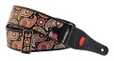 【送料込】RightOn! STRAPS KASHMIR GRS Black ギター、ベース用ストラップ【ポイント5倍】