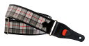 【送料込】RightOn! STRAPS TARTAN GRS Grey ギター、ベース用ストラップ【ポイント5倍】