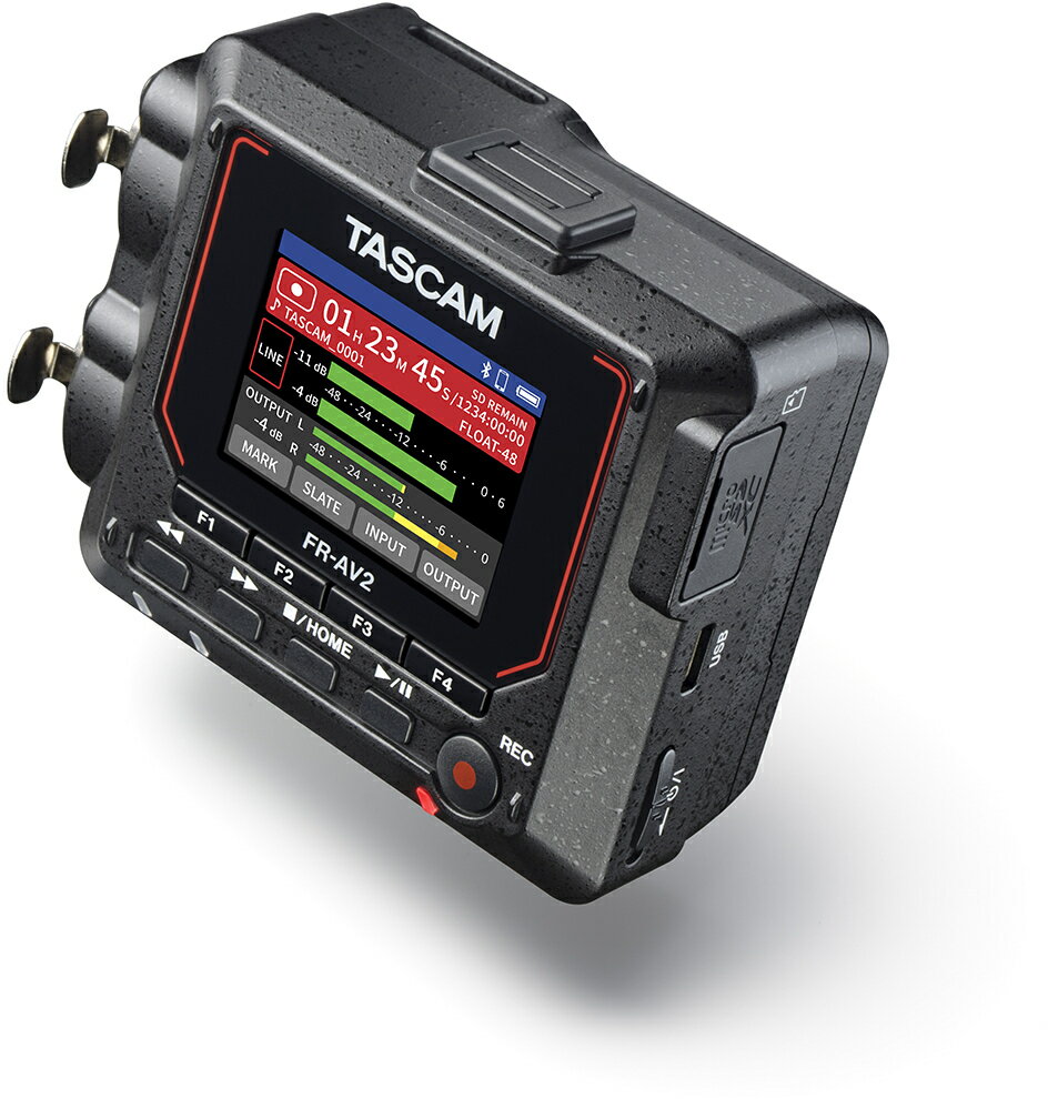 【送料込】TASCAM FR-AV2 32ビットフロート対応 2ch ポータブル フィールドレコーダー/タイムコードジェネレーター