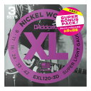 【メール便・送料無料・代引不可】D’Addario ダダリオ EXL120-3DBP エレキギター弦 3セットパック ×1パック(計3セット)