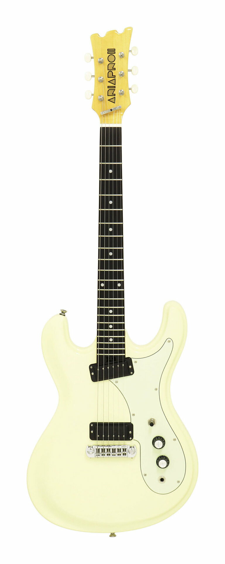【送料込】Aria ProII DM-206 VW (Vintage White) エレキギター/ケース付【ポイント5倍】