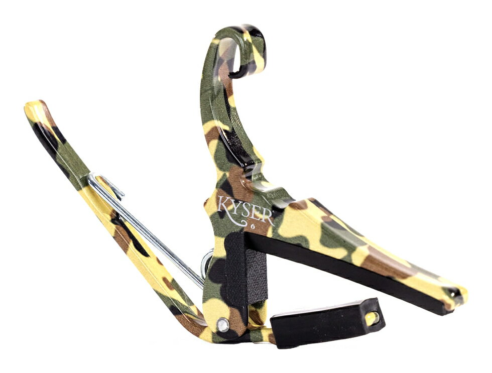 【メール便・送料無料・代引不可】Kyser KG6C2A カモフラージュ 迷彩柄 Camo 2.0 アコースティックギター用 カポ