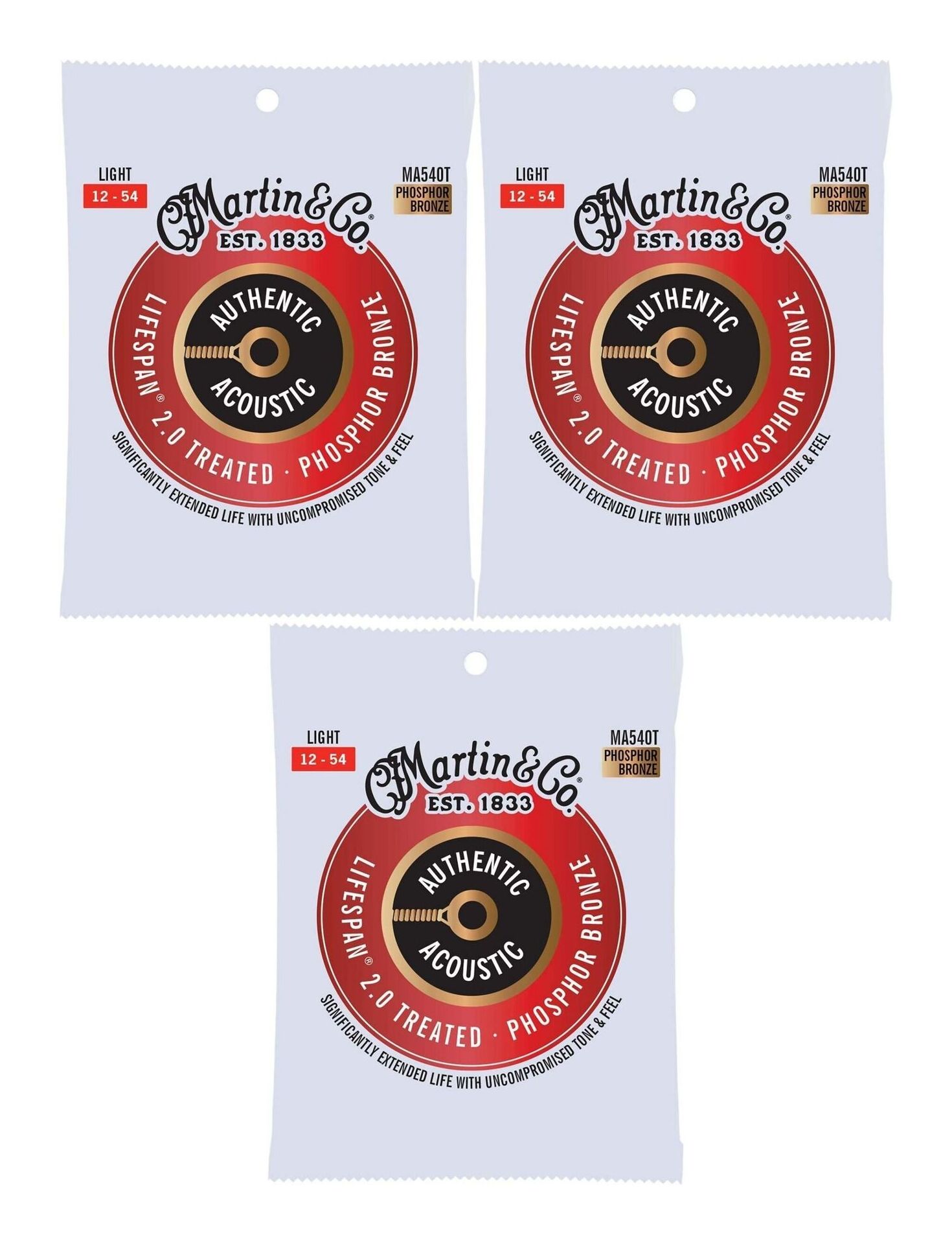 ڥ᡼ء̵Բġۡ3åȡMARTIN ޡ MA540T [12-54] AUTHENTIC ACOUSTIC LIFESPAN 2.0/Light ƥå