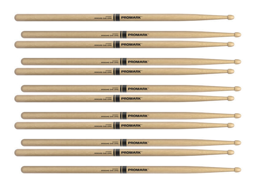 【送料込】ProMark RBH580LAW/6ペア Rebound 5AB-LONG ラッカーフィニッシュ ヒッコリー ドラムスティック【ポイント5倍】