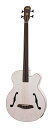 【ご予約商品:7/16入荷予定】【送料込】ARIA FEB-F2/FL STWH(Stained White) エレクトリック アコースティック フレットレス ベース/ケース付
