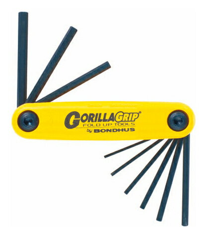 こちらの商品はお取り寄せとなります。3日～1週間ほどでお届け可能です。メーカー品切の際はお時間を頂きます。【ゆうパケット発送】・お問い合わせ番号による郵便追跡サービスがご利用いただけます。※一部定形外郵便発送商品には追跡サービスはございません。・お届けは郵便受けへの投函で完了となります。・日付・時間帯指定はお受けできません。・お届けまで2～5日ほどかかります(お届け地域により異なります)。・繁忙期やお届け地域によっては10日前後かかる場合がございます。・配達の遅延・紛失または破損した場合の補償はございません。・郵便受けに入らないサイズの商品は持ち戻りになる場合がございます。ゴリラグリップ(R)ナイフ型ツール【インチ】180度回転グリップ:障害物のそばでもレンチをボルトから抜かずに連続作業が可能。90度固定グリップ:強く握って回せるので力が分散しません。スピードレンチ:レンチを持って回せば素早い締付けができます。0.050,1/16,5/64,3/32,7/64,1/8,9/64,5/32,3/16”