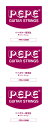 【メール便・送料無料・代引不可】PEPE ぺぺ PPS-1000B ×3セット ショートスケールガット弦