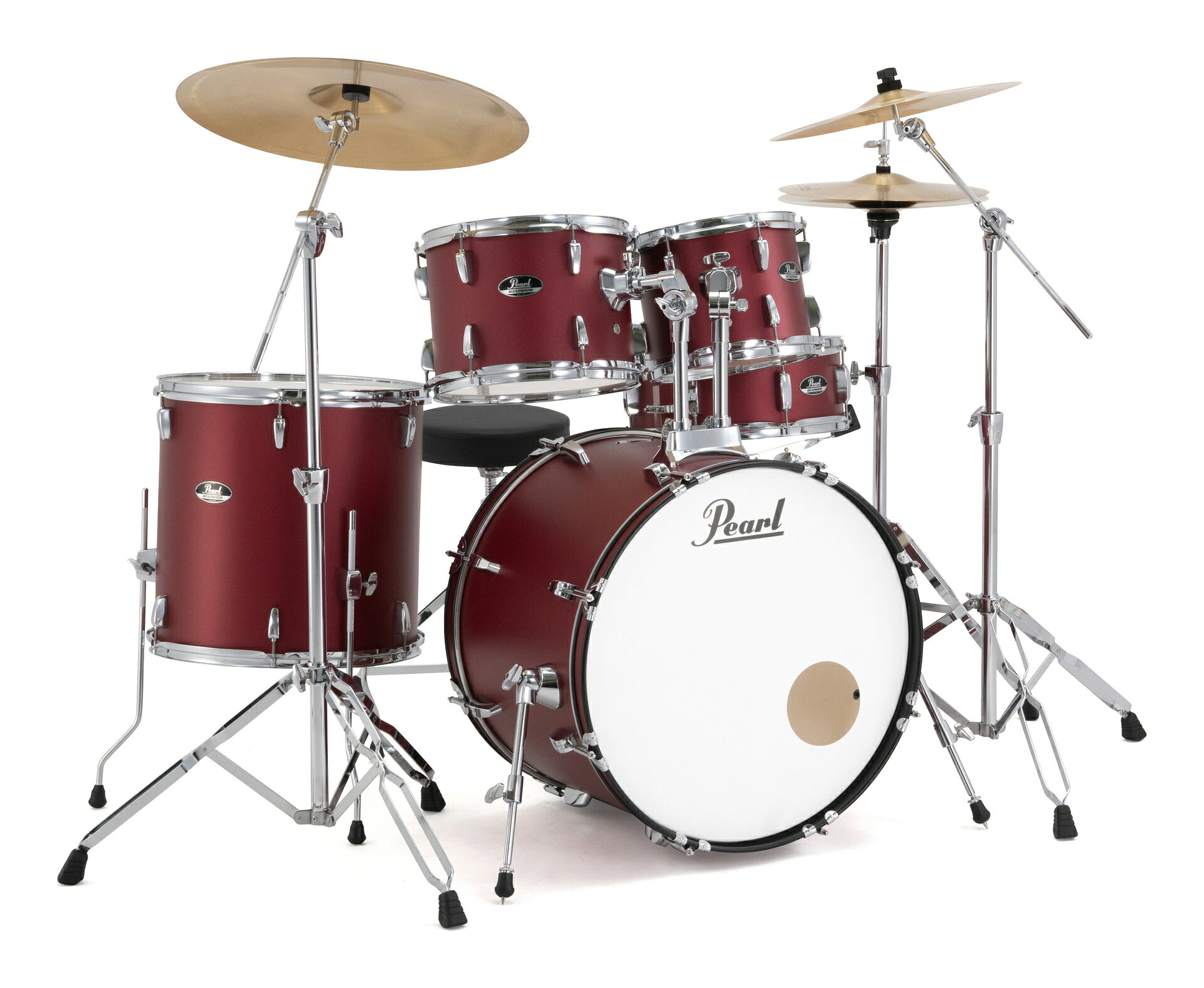 【送料込】Pearl RS525SCWN/CN #747 マット レッド ROADSHOWシリーズ ドラムセット/限定カラー【ポイント5倍】