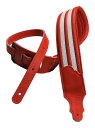 【送料込】Franklin HR-R-W Candy Apple Red 本革 ギターストラップ レザー ストラップ Hot Rod Padded Guitar Strap