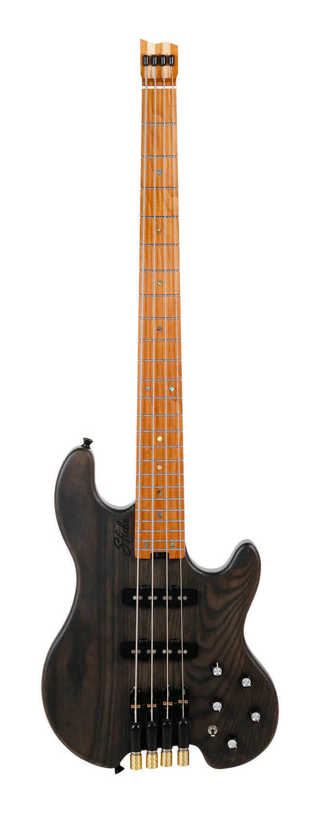 こちらの商品はお取り寄せとなります。3日～1週間ほどでお届け可能です。メーカー品切の際はお時間を頂きます。※画像は撮影用商品のため、お届けの際の商品とは異なります。コンパクトかつ軽量で、抜群の弾き心地を実現したヘッドレス・スタイル・ベース「SHB-800」。アッシュボディにローステッド・メイプルネック＆指板を組み合わせ、Sfidaオリジナルのアルニコ・ピックアップを搭載。演奏性とサウンドの両立を追求した1本です。ローステッド・メイプルとは、メイプル材を高温で熱処理し、内部の水分や油分を取り除くことで、長年使い込まれた木材に近い状態へ仕上げた素材です。この工程により、木材の歪みやねじれが起こりにくくなり、耐久性が向上。さらにサウンド面では、音の明瞭さやクリアさが増し、音の伸びや豊かな響きを得られます。もともとはハイエンド楽器にのみ使われていた技術ですが、近年はビギナー向けの価格帯にも採用されるようになり、手軽にそのメリットを体感できるようになっています。Sfida(スフィーダ)製品は、海外拠点の中でも最も高い技術力を誇る工場を採用し、Sfida専任スタッフが品質管理を徹底。高いパフォーマンスを安定して提供いたします。現地工場での厳格な出荷前検品に加え、キクタニミュージック内の専門部署にて、最終検品および出荷前の調整も実施しております。お客様に安心して製品をご使用いただけるよう、万全の体制で品質管理に取り組んでいます。スペックBody:AshNeck:Roasted Maple/Maple 5PNumber of Frets:24Fingerboard:Roasted MapleFingerboard Radius:305Nut Material:BoneNut Width:42mmScale:30inchMachine Head/Bridge:Split Headless TypePickup:Sfida Original Alnico Pickup(JB)Control:Volume、Balancer、Treble Boost/Cut(Active)、Mid Boost/Cut(Active)、Bass Boost/Cut、Active/Passive Mini SwitchBody Finish:Satin付属品:レンチ、ギグバッグ生産国:中国※商品の仕様、価格並びに付属品などは予告なく変更することがあります。※製品の特性上、製造過程で微細な研磨痕や擦れが生じることがございます。これらは製品の品質や性能に影響を及ぼすものではございません。※お使いのブラウザや環境により実際の商品と色が異なる場合がございます。