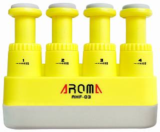 【メール便・送料無料・代引不可】AROMA アロマ AHF-03/YL（黄） 握力強化 ハンドエクササイザー