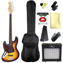 【送料込】【定番9点セット/ARIAアンプ】Legend レジェンド LJB-Z L/H TT/3TS(3 Tone Sunburst) ジャズベース エレキベ...