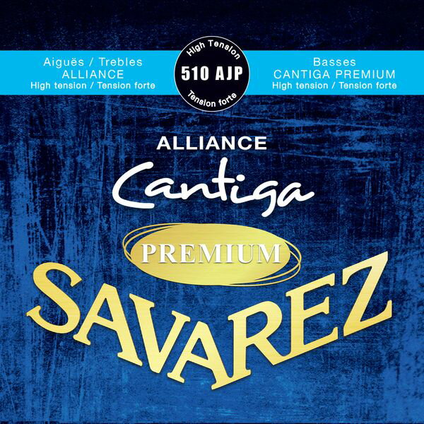 【メール便・送料無料・代引不可】【2セット】SAVAREZ サヴァレス 510 AJP -High tension- ALLIANCE / Cantiga PREMIUM アリアンス高音弦 カンティーガ・プレミアム低音弦