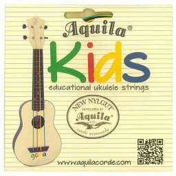 【メール便・送料無料・代引不可】【2セット】Aquila アクイーラ AQ-KIDS(138U) Nylgut Kids ウクレレ弦 全サイズ共通