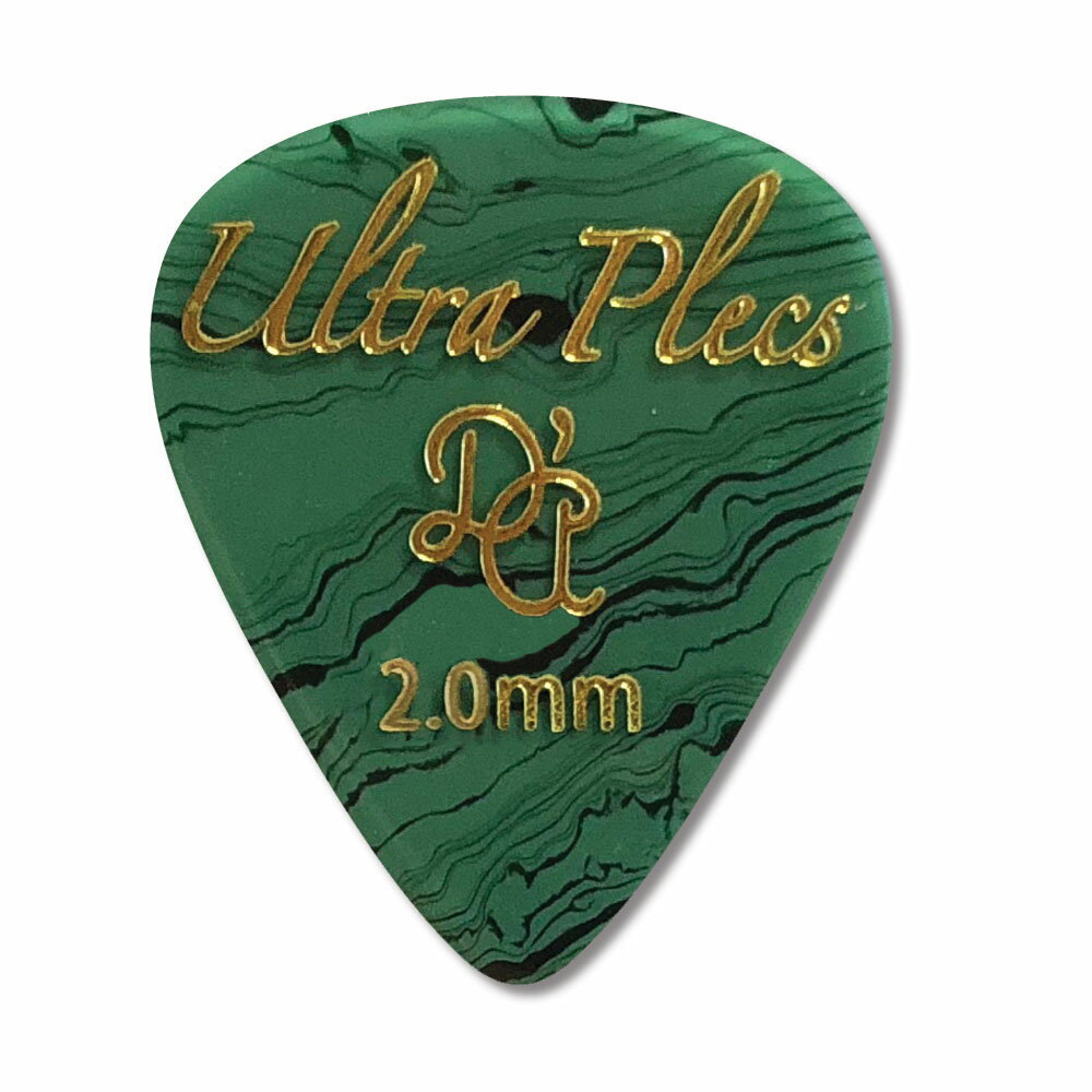 【メール便・送料無料・代引不可】【6枚セット】D’Andrea ダンドレア UP351 GEM 2.0 Gemstone [2.0mm] Ultra Plecs ギター ピック