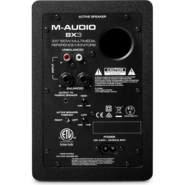【送料込】M-Audio BX3 モニタースピーカー 3.5インチ 120W デスクトップ/モニタリング パワード・スピーカー