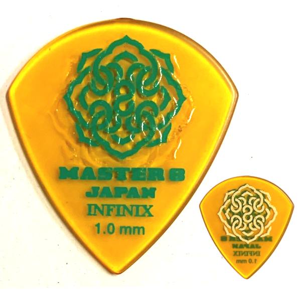 【ポイント5倍】【メール便 送料無料 代引不可】【10枚セット】MASTER8 JAPAN INFINIX HARD POLISH JAZZ III XL 1.0mm RUBBER GRIP 滑り止め加工 ギターピック IFHPR-JZ100