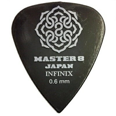 【メール便・送料無料・代引不可】【10枚セット】MASTER8 JAPAN INFINIX ティアドロップ 0.6mm ギター ピック [IF-TD060]