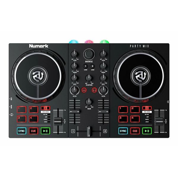【送料込】Numark ヌマーク Party Mix II / LEDパーティライト搭載 DJコントローラー