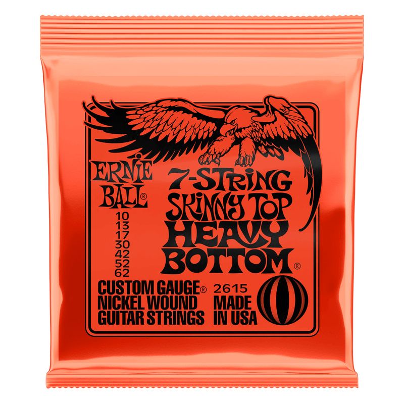 【メール便・送料無料・代引不可】ERNIE BALL アーニーボール 2615 [10-62] SKINNY TOP HEAVY BOTTOM SLINKY 7-STRING 7弦ギター弦 エレキギター弦