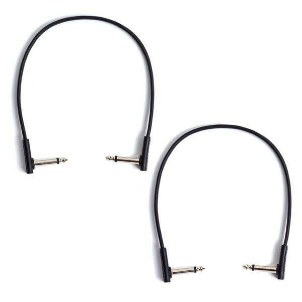 【メール便・送料無料・代引不可】【2本セット】ROCKBOARD by WARWICK Flat Patch Cable 30 フラット パッチケーブル [30cm L/L]