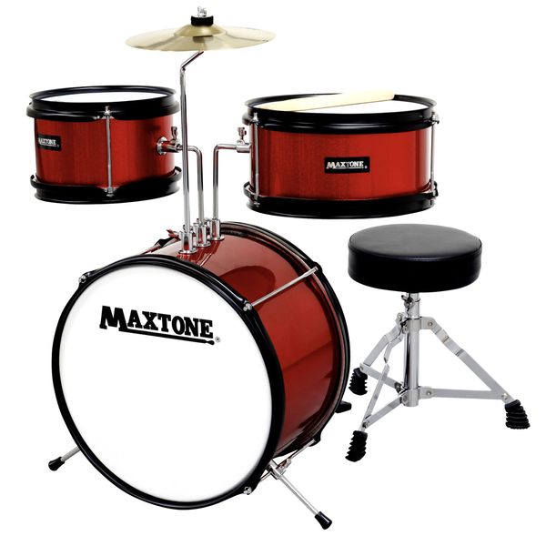 【送料込】MAXTONE マックストーン MX-60/RED ジュニア ドラムセット