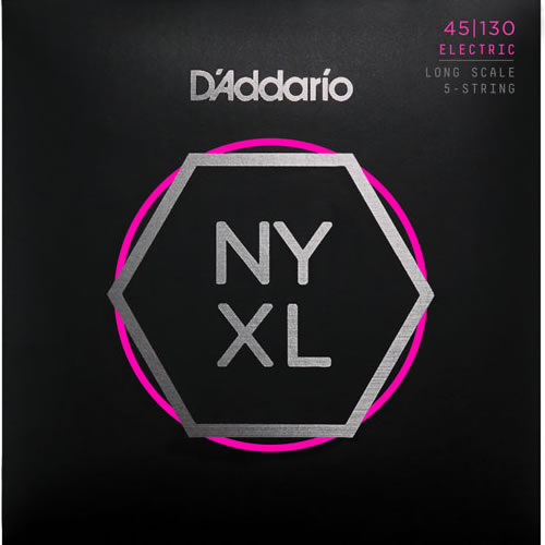 【メール便・送料無料・代引不可】【2セット】D'Addario ダダリオ NYXL45130 Regular Light ロングスケール 5弦 ベース弦【smtb-TK】