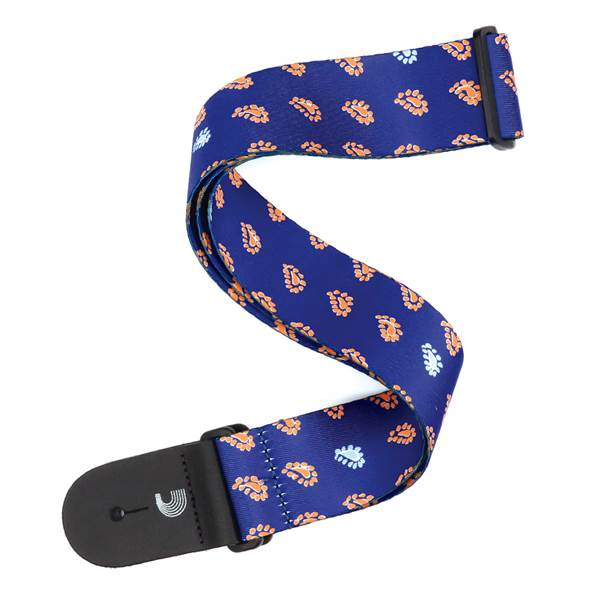 【メール便・送料無料・代引不可】D’Addario Planet Waves P20W1502 2” ポリエステル ギターストラップ/PAISLEY CRITTERS BLUE