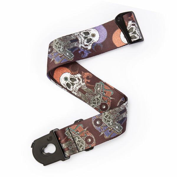 【メール便・送料無料・代引不可】D’Addario ダダリオ 50ALP05 Gods of War Alchemy Gothic Planet Lock Strap ギター ストラップ
