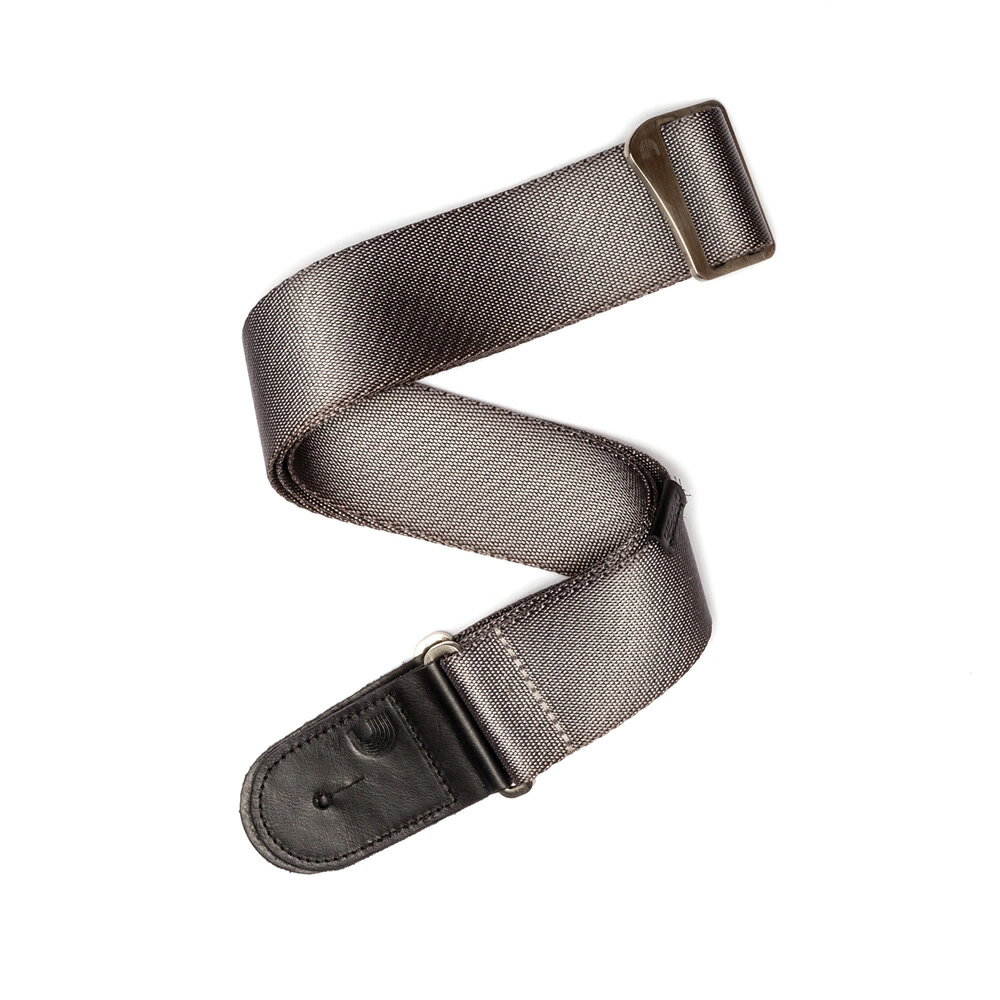 【送料込】D’addario PLANET WAVES 50PRW02 SILVER Premium Woven Strap ギターストラップ