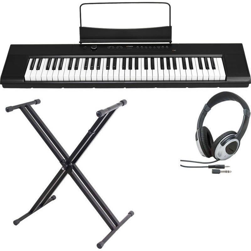 【送料込】【スタンド+ヘッドホン付】artesia アルテシア A-61/BK 61鍵 セミ・ウエイト鍵盤 モバイル・デジタルピアノ