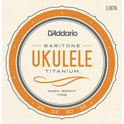 【メール便・送料無料・代引不可】D’Addario ダダリオ EJ87B Titanium バリトンウクレレ弦 ×1セット