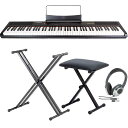 【送料込】【スタンド+ヘッドホン+イス付】artesia アルテシア Performer/BK 電子ピアノ ベロシティーセンシティビティ鍵盤 デジタルピアノ