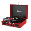 【送料込】ION AUDIO VINYL TRANSPORT Red ポータブル トランク型 レコードプレーヤー 【smtb-TK】 その1