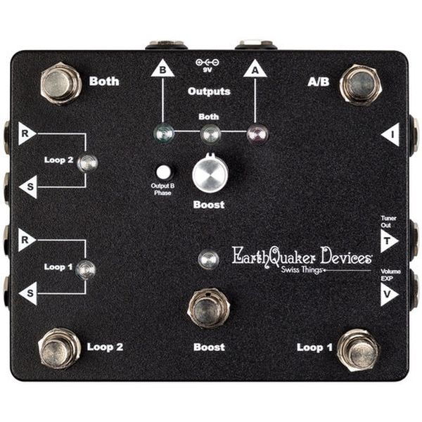 【ポイント10倍】【送料込】EarthQuaker Devices Swiss Things ABボックス / ジャンクションボックス / ブースター