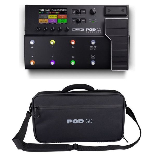 【送料込】【専用バッグ/POD Go Shoulder Bag付】LINE6 POD Go Wireless ワイヤレス ギター プロセッサー マルチエフェクター