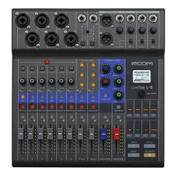 【送料込】ZOOM ズーム LiveTrak L-8 8チャンネル仕様ライブミキサー＆レコーダー【ポイント5倍】