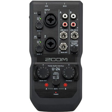 【ポイント5倍】【送料込】ZOOM ズーム U-24 モバイルレコーディングに、ライブパフォーマンスに 2in/4out Handy Audio Interface【smtb-TK】