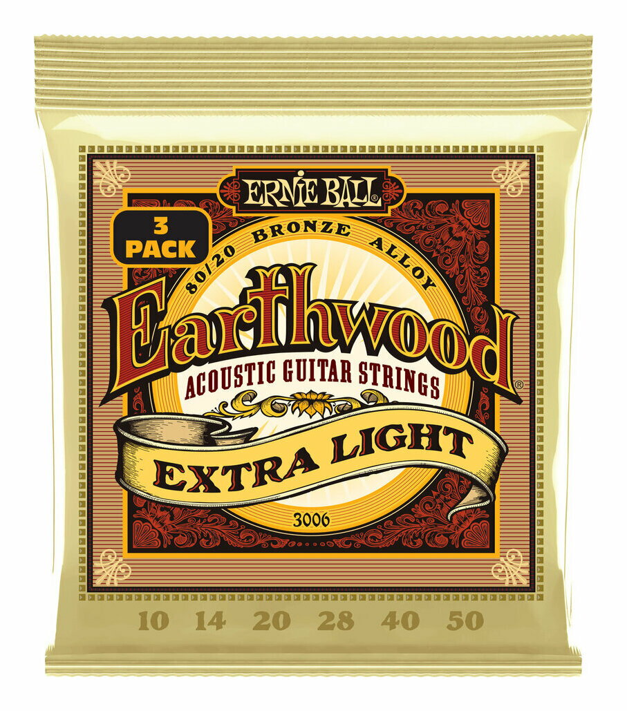 yzERNIE BALL 3006 ~1 [10-50] Earthwood Extra Light 80/20 Bronze 3ZbgpbN AR[XeBbNM^[