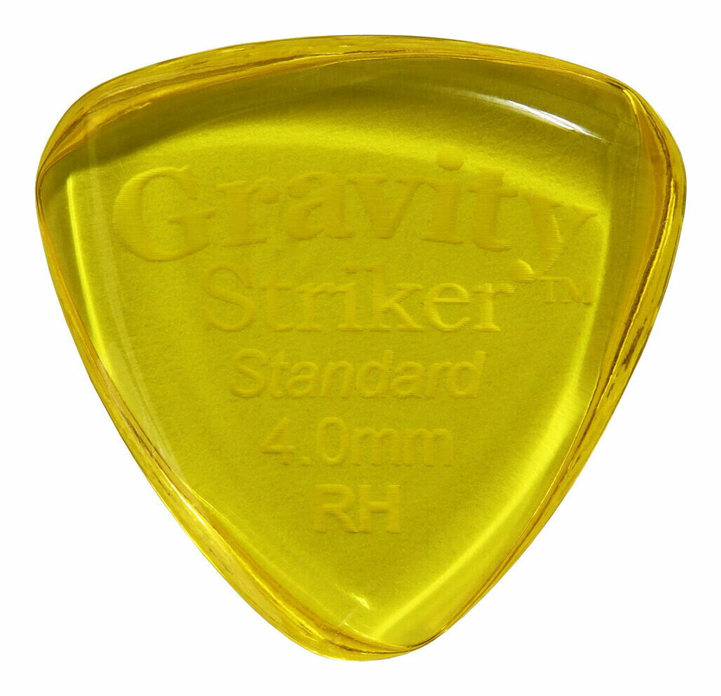 【メール便・送料無料・代引不可】GRAVITY GUITAR PICKS GSRS4P-RH Striker Standard Speed Bevels(右利き用) [4.0 mm/Yellow] アクリル ピック