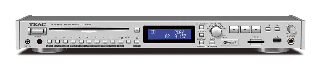 【送料込】TEAC CD-P750-S / Bluetooth AM・FMチューナー搭載 CDプレーヤー