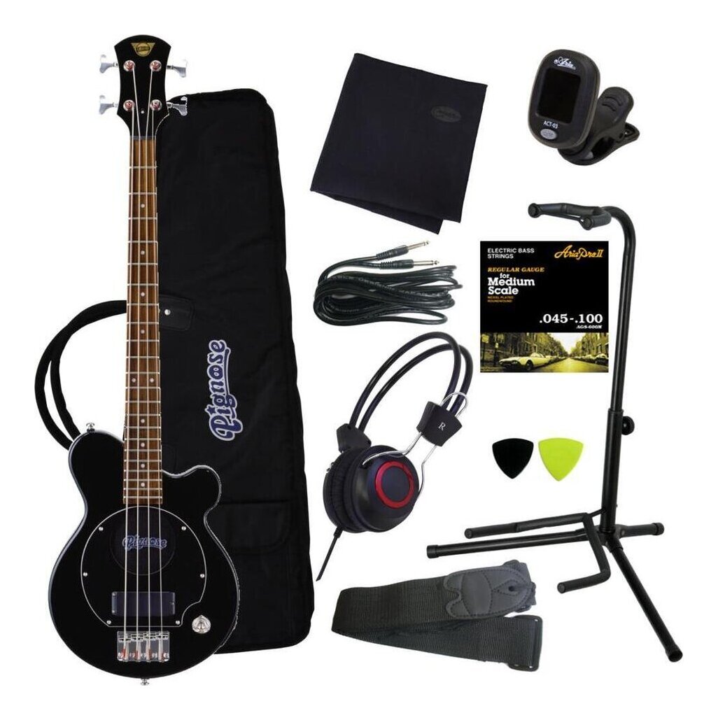 【送料込】【豪華10点セット】Pignose ピグノーズ PGB-200 BK(ブラック) アンプ内蔵ベース