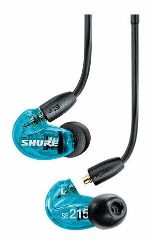 SHURE イヤホン 【キャンペーン特価】【送料込】SHURE SE215DYBL+UNI-A / AONIC 215 有線タイプ 高遮音性イヤホン/トランスルーセントブルー イヤフォン マイク・リモコン付