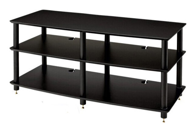 【送料込】Sound Magic AV03BB ブラック棚板/ブラック支柱 Design Edition オーディオラック【代金引換不可】