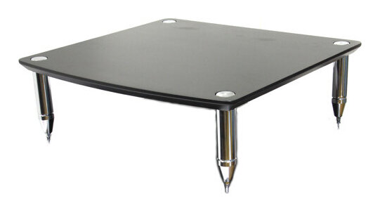 【送料込】Sound Magic EXM1DCr ブラック棚板/クローム支柱 EX SERIES オーディオラック【代金引換不可】