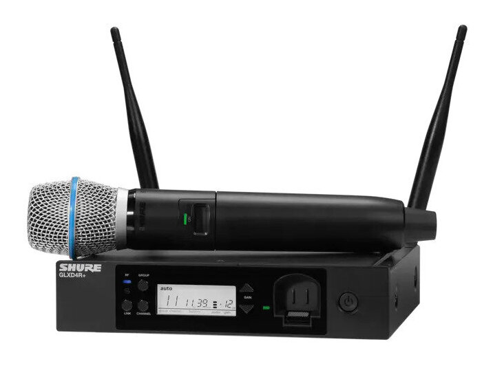 【送料込】SHURE GLXD24R+J/B87A-Z2 ラックマウント ハンドヘルド型 ワイヤレスシステム GLXD24R+/B87A