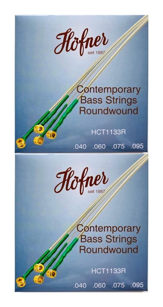 Hofner HCT1133R ×2 40-95 ヘフナー バイオリンベース用 ラウンドワウンド弦 セット【メール便発送 全国送料無料 代金引換不可】
